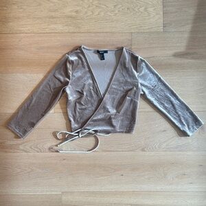 Forever 21 Velvet Wrap Top